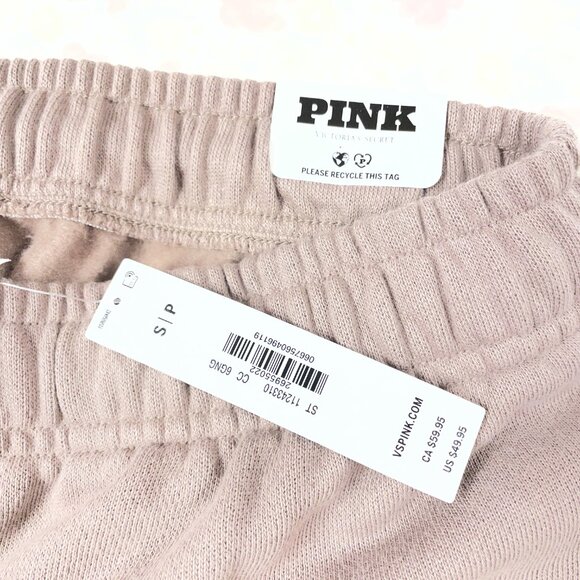 NWT - PINK Victoria's Secret - S - Ivy Fleece Sweatpants - High Rise Relaxed Fit - Picture 2 of 16